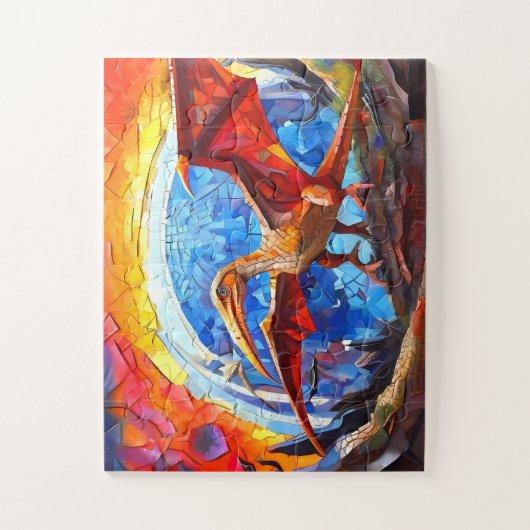 Childrens Colorful Dinosaurier Puzzle (Vertikal)