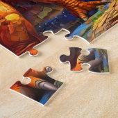 Childrens Colorful Dinosaurier Puzzle (Seite)