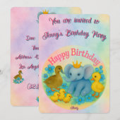 Children's Customizable Birthday Invitations  Einladung (Vorne/Hinten)