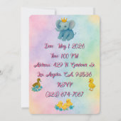 Children's Customizable Birthday Invitations  Einladung (Rückseite)