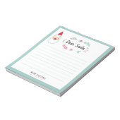 Childrens Dear Santa Notepad Notizblock (Rotiert)