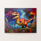 Childrens Dinosaur Mosaic Abstrakt Puzzle (Horizontal)
