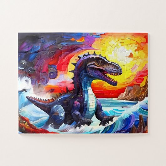Childrens Dinosaur Puzzle (Horizontal)
