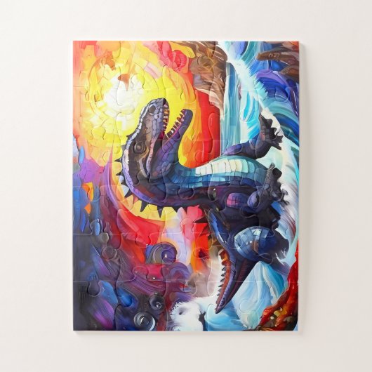 Childrens Dinosaur Puzzle (Vertikal)