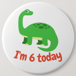 Childrens Diplodocus Dinosaur Individuelle Name Button