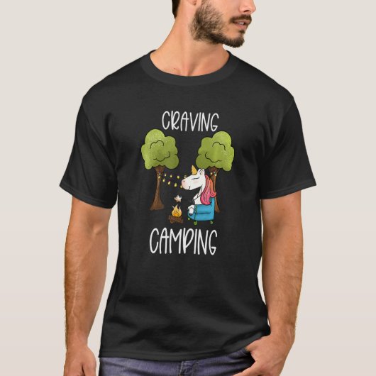 Childrens Glamping Gear Unicorn Camping Stuff Summ T-Shirt (Vorderseite)