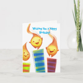 Children's Joyful Candles Birthday Karte