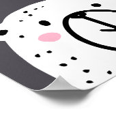 Childrens Kinderzimmer Bear Hallo Script Poster (Ecke)