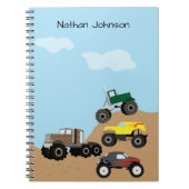 Children's Monster Truck School Notizblock (Vorderseite)