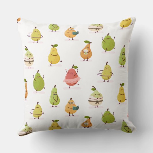 Children's pattern of fun pears kissen (Rückseite)
