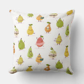 Children's pattern of fun pears kissen (Vorderseite)