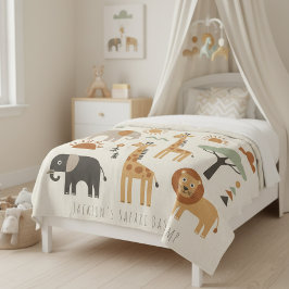 Children's Playful Safari Adventure ID1268 Fleecedecke