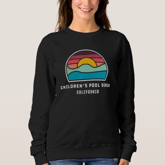 Children's Pool Beach California Cool Minimalist O Sweatshirt (Vorderseite)