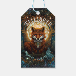 Children's Storybook Celtic Inspired AI Fox Geschenkanhänger