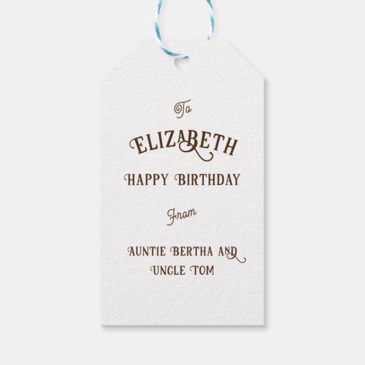 Children's Storybook Celtic Inspired AI Fox Geschenkanhänger (Rückseite)