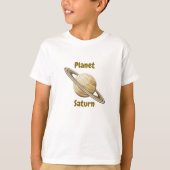 Children's t-shirt design with planet names (Vorderseite)