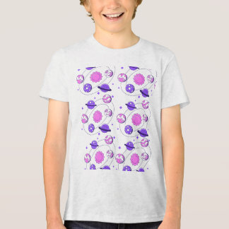 Children's t-shirt design with planet names Tri-Blend shirt