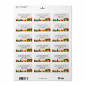 Children's Toys Play Therapy Office Return Address Adressaufkleber (Vorne)