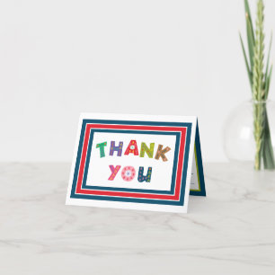 Child's fill in the blank thank you note dankeskarte