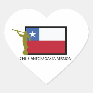 Chile-Antofagasta-Auftrag LDS CTR Herz-Aufkleber