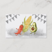 Chile Avocado Mexicanischer Catering-Visitenkarte Visitenkarte (Vorderseite)