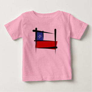 Chile-Bürsten-Flagge Baby T-shirt