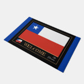 Chile & Chile Flag Haus/Sport Empfang Fußmatte (Schrägansicht)