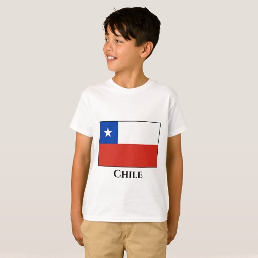 Chile (Chile) Flaggenmagnet T-Shirt (Vorne ganz)