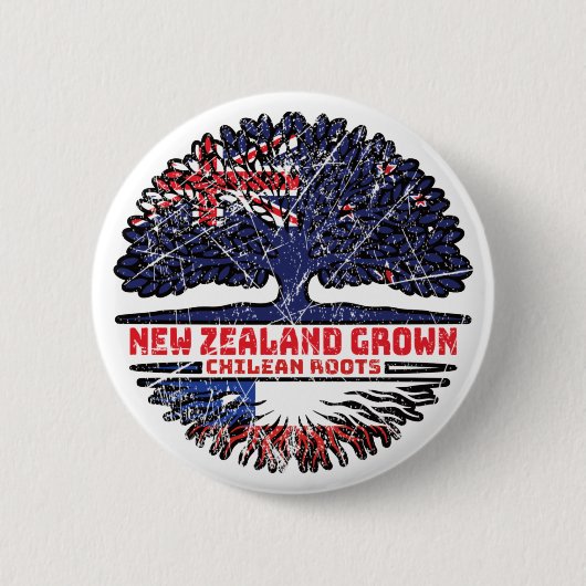 Chile Chile Neuseeland Baumwurzeln Button (Vorderseite)