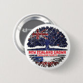 Chile Chile Neuseeland Baumwurzeln Button (Vorne & Hinten)