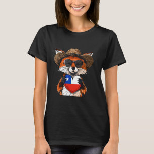 Chile Chile Pride Fox Chilenische Roots Herzlich W T-Shirt