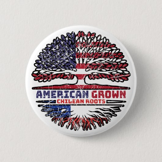 Chile Chile USA USA USA Staaten Tree Button (Vorderseite)