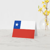 Chile (Chilean) Flag Karte (Gelbe Blume)
