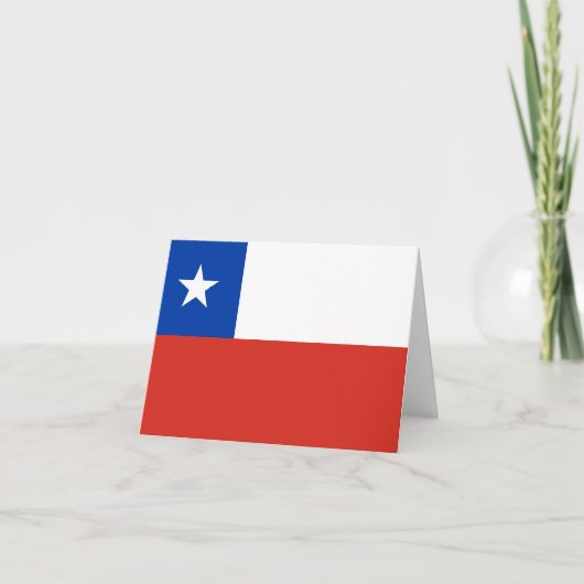 Chile (Chilean) Flag Karte (Vorderseite)
