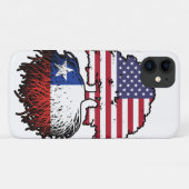 Chile Chilenan American USA Tree Roots Flag Case-Mate iPhone Hülle (Rückseite (Horizontal))