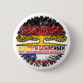 Chile Chilenisch Deutsch Deutschland Baum Wurzel Button (Vorderseite)