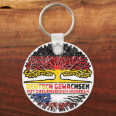 Chile Chilenisch Deutsch Deutschland Baum Wurzel Schlüsselanhänger (Rückseite)