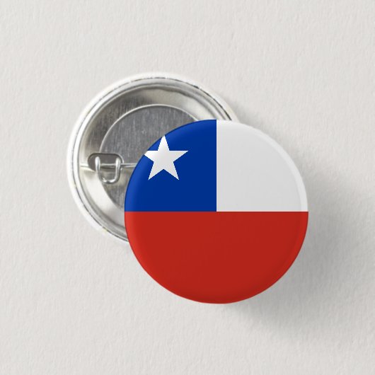 Chile (chilenische Flagge) Button (Vorne & Hinten)
