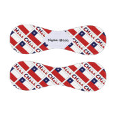 Chile chilenische Flagge geteert Personalisiert Baseball (Paneele)