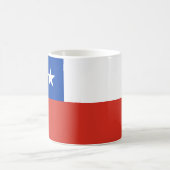 Chile (chilenische Flagge) Kaffeetasse (Mittel)