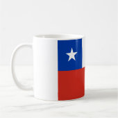 Chile (chilenische Flagge) Kaffeetasse (Links)