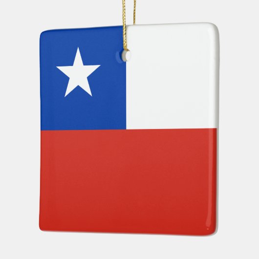 Chile (chilenische Flagge) Keramikornament (Links)