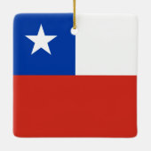 Chile (chilenische Flagge) Keramikornament (Rückseite)