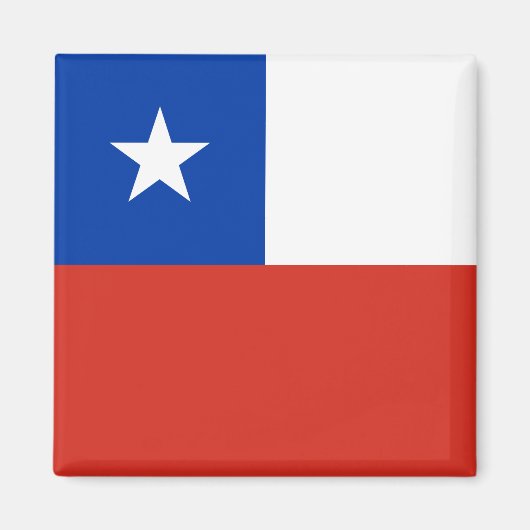 Chile (chilenische Flagge) Magnet (Vorne)