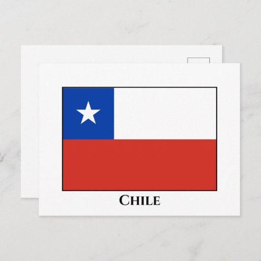 Chile (chilenische Flagge) Postkarte (Vorne/Hinten)