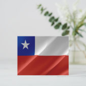 Chile - chilenische Flagge - Postkarte (Stehend Vorderseite)