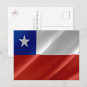 Chile - chilenische Flagge - Postkarte (Vorne/Hinten)