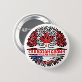 Chile Chilenische Kanadische Treuhandflagge Button (Vorne & Hinten)