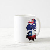 Chile Chiles australische Tree Roots Flag Kaffeetasse (VorderseiteRechts)
