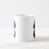 Chile Chiles australische Tree Roots Flag Kaffeetasse (Mittel)